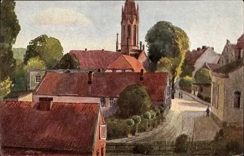 Künstler Ak Seeger,  Alt Heppens Wilhelmshaven in Niedersachsen, Kirche