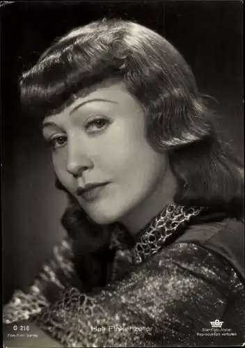Ak Schauspielerin Heli Finkenzeller, Tobis Film, Portrait