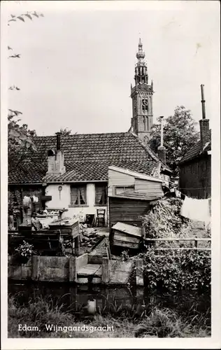 Ak Edam Volendam Nordholland Niederlande, Wijngaardsgracht