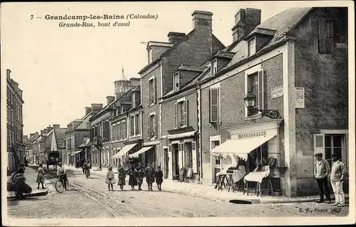 Ak Grandcamp les Bains Calvados, Grande Rue