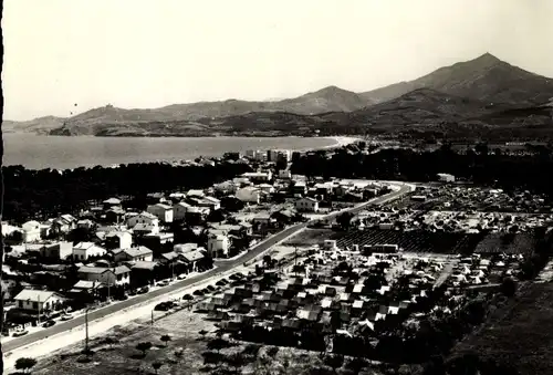 Ak Argelès sur Mer Pyrénées Orientales, Vue generale et Avenue du Tech