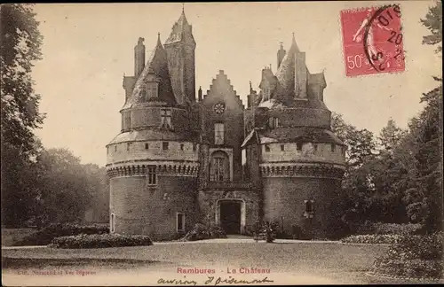 Ak Rambures Somme, Le Chateau