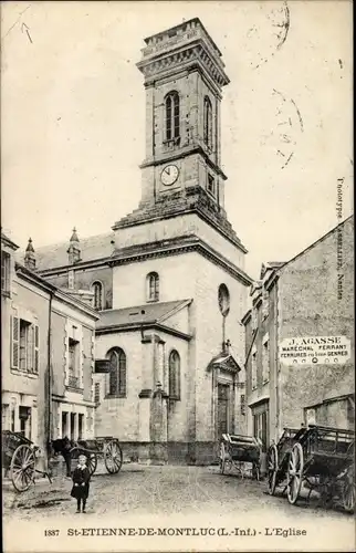 Ak Saint Étienne de Montluc Loire Atlantique, L'Eglise