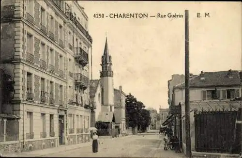 Ak Charenton Val de Marne, Rue Guerin