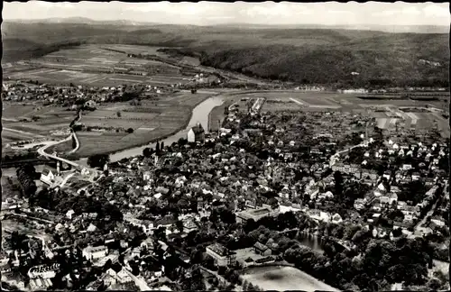 Ak Holzminden an der Weser, Panorama vom Ort