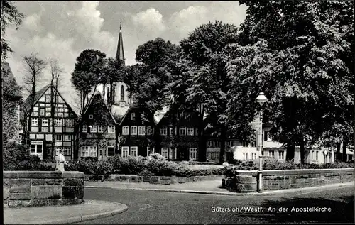 Ak Gütersloh in Westfalen, Apostelkirche