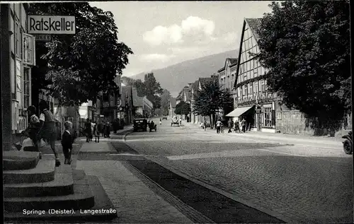 Ak Springe am Deister, Ratskeller, Langestraße