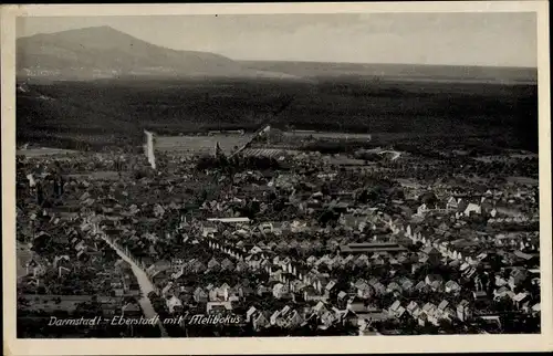 Ak Eberstadt Darmstadt in Hessen, Melibokus, Panorama der Stadt