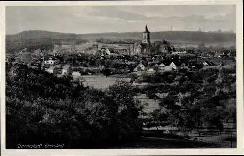 Ak Eberstadt Darmstadt in Hessen, Blick auf den Ort