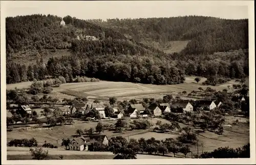 Ak Weschnitz Fürth im Odenwald, Panorama, Walburgiskapelle