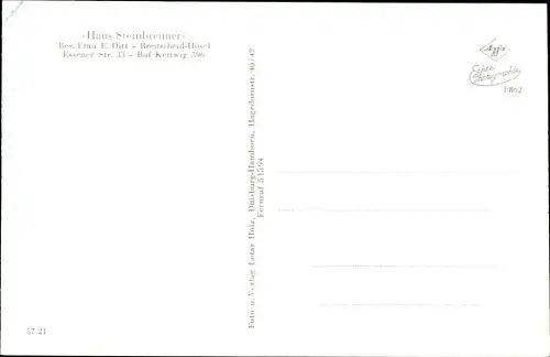 Ak Hösel Breitscheid Ratingen Nordrhein Westfalen, Haus Steinbrenner, Essener Straße 33
