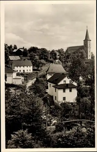 Ak Fichtelberg im Fichtelgebirge Oberfranken, Teilansicht, Kirche