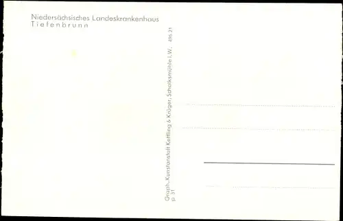 Ak Tiefenbrunn Rosdorf, Niedersächsisches Landeskrankenhaus