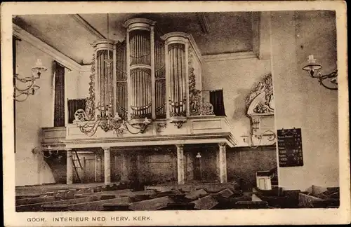 Ak Goor Overijssel, Interieur Ned. Herv. Kerk