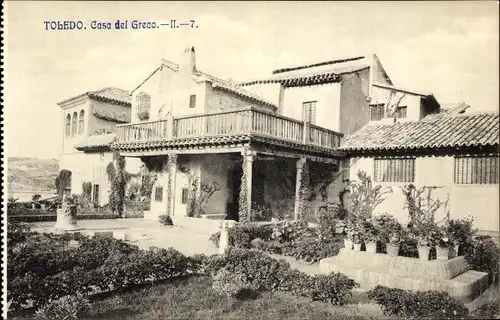 Ak Toledo Kastilien La Mancha Spanien, Casa del Greco