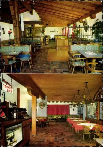 Ak Sankt Gilgen in Salzburg, Saubachstadl, Restaurant