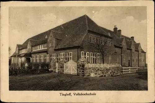 Ak Tinglev Tingleff Dänemark, Volkshochschule