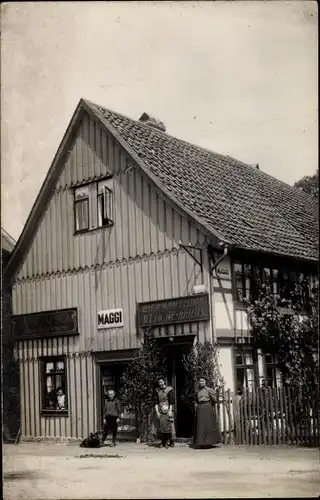 Foto Ak Immendorf Salzgitter in Niedersachsen, Geschäftshaus, Bierhandlung Otto Heinrichs, Maggi