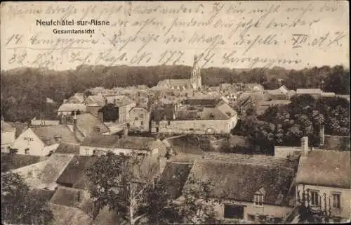 Ak Neufchâtel sur Aisne, Gesamtansicht