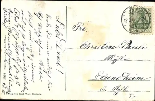 Ak Durlach Karlsruhe Baden Württemberg, Turmberg