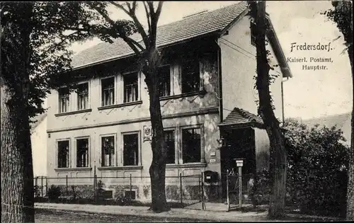 Ak Fredersdorf Vogelsdorf bei Berlin, Kaiserliches Postamt, Hauptstraße