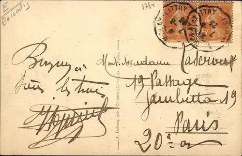 Ak Grandcamp les Bains Calvados, L'Embarquement