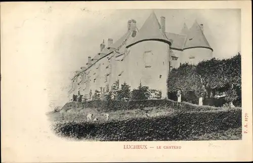 Ak Lucheux Somme, Le Chateau