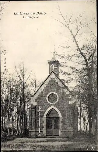 Ak La Croix au Bailly Somme, La Chapelle