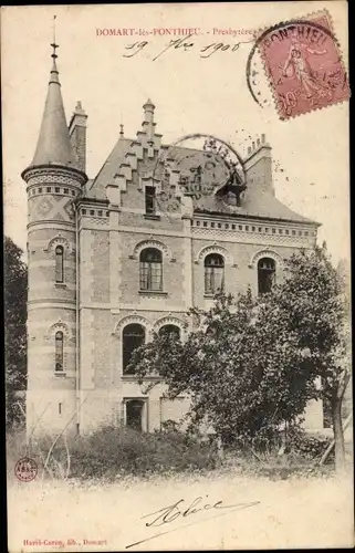 Ak Domart en Ponthieu Somme, Presbytere