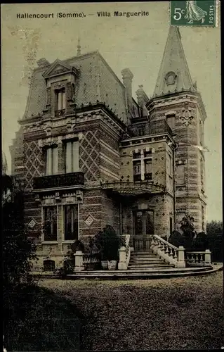 Ak Hallencourt Somme, Villa Marguerite