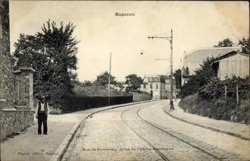 Ak Bagneux Hauts de Seine, Rue de Fontenay, Usine electrique