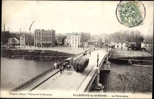 Ak Villeneuve La Garenne Hauts de Seine, Le Panorama