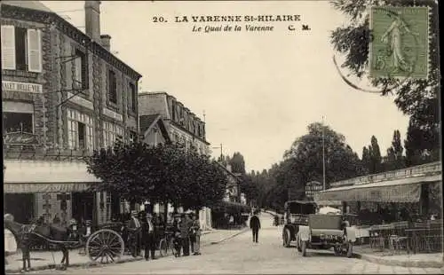Ak La Varenne Saint Hilaire Val de Marne, Le Quai de la Varenne