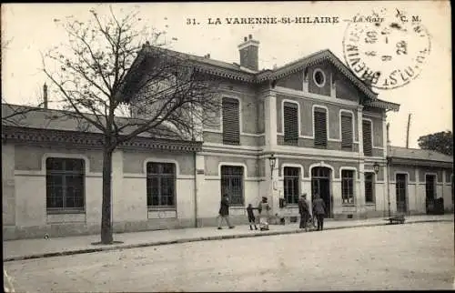 Ak La Varenne Saint Hilaire Val de Marne, La Gare