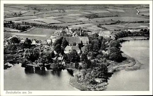 Ak Bordesholm Schleswig Holstein, Blick auf den See, Häuser