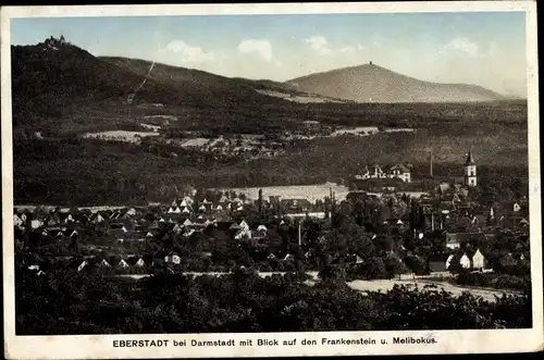 Ak Eberstadt Darmstadt in Hessen, Frankenstein, Melibokus