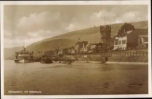 Ak Rüdesheim am Rhein, Adlerturm