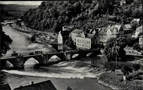 Ak Hann. Münden in Niedersachsen, Werrabrücke