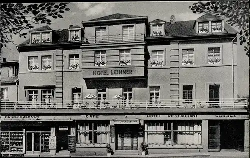 Ak Arenberg Koblenz in Rheinland Pfalz, Hotel Löhner, Restaurant