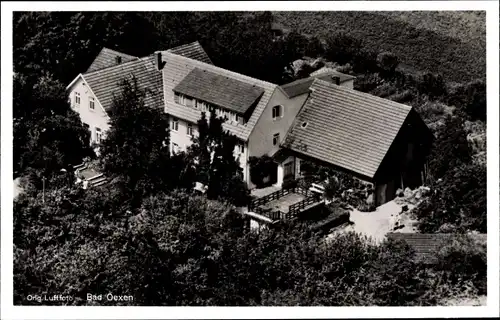 Ak Bad Oexen Bad Oeynhausen in Westfalen, Luftbild, Gasthaus