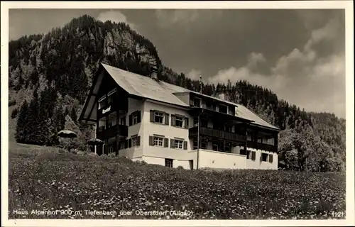 Ak Tiefenbach Oberstdorf Schwaben, Haus Alpenhof im Allgäu