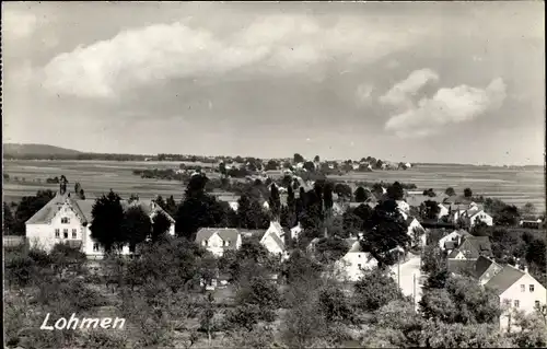 Ak Lohmen im Elbsandsteingebirge, Blick auf Ortschaft und Umgebung