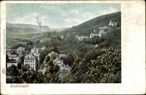 Ak Rudolstadt in Thüringen, Blick auf die Ortschaft und Umgebung