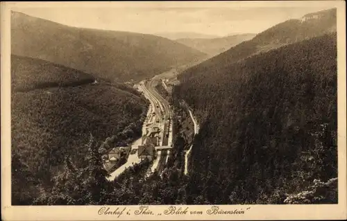 Ak Oberhof im Thüringer Wald, Blick vom Bärenstein