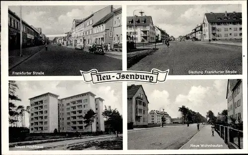 Ak Neu Isenburg in Hessen, Frankfurter Straße, Hochhaus, Wohnbauten