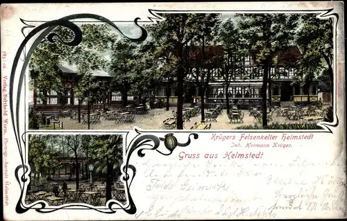 Ak Helmstedt in Niedersachsen, Gasthaus Felsenkeller