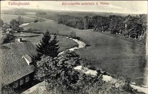 Ak Bad Fallingbostel Lüneburger Heide, Böhmepartie unterhalb der Mühle