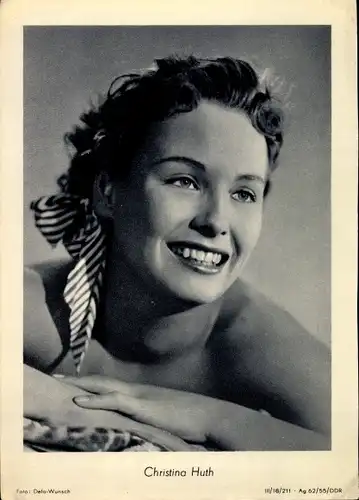 Ak Schauspielerin Christina Huth, Portrait