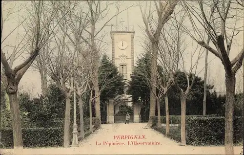 Ak Perpignan Pyrénées Orientales, La Pepiniere, L'Observatoire
