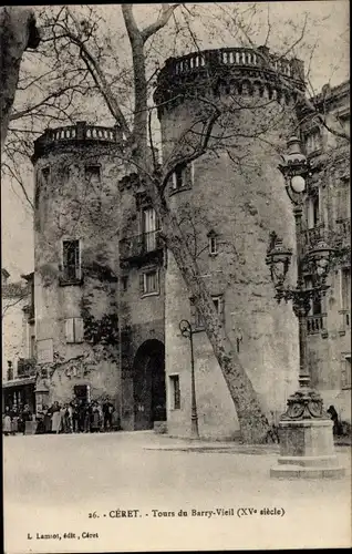 Ak Céret Pyrénées Orientales, Tours du Barry Vieil
